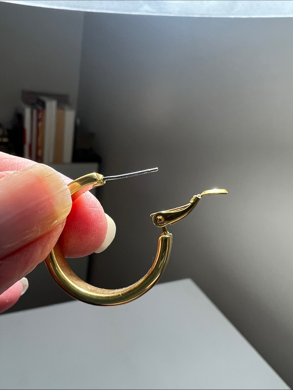 Timeless Golden Hoop Earrings - Classic Small Hoops - Vintage - Picture 9 of 12
